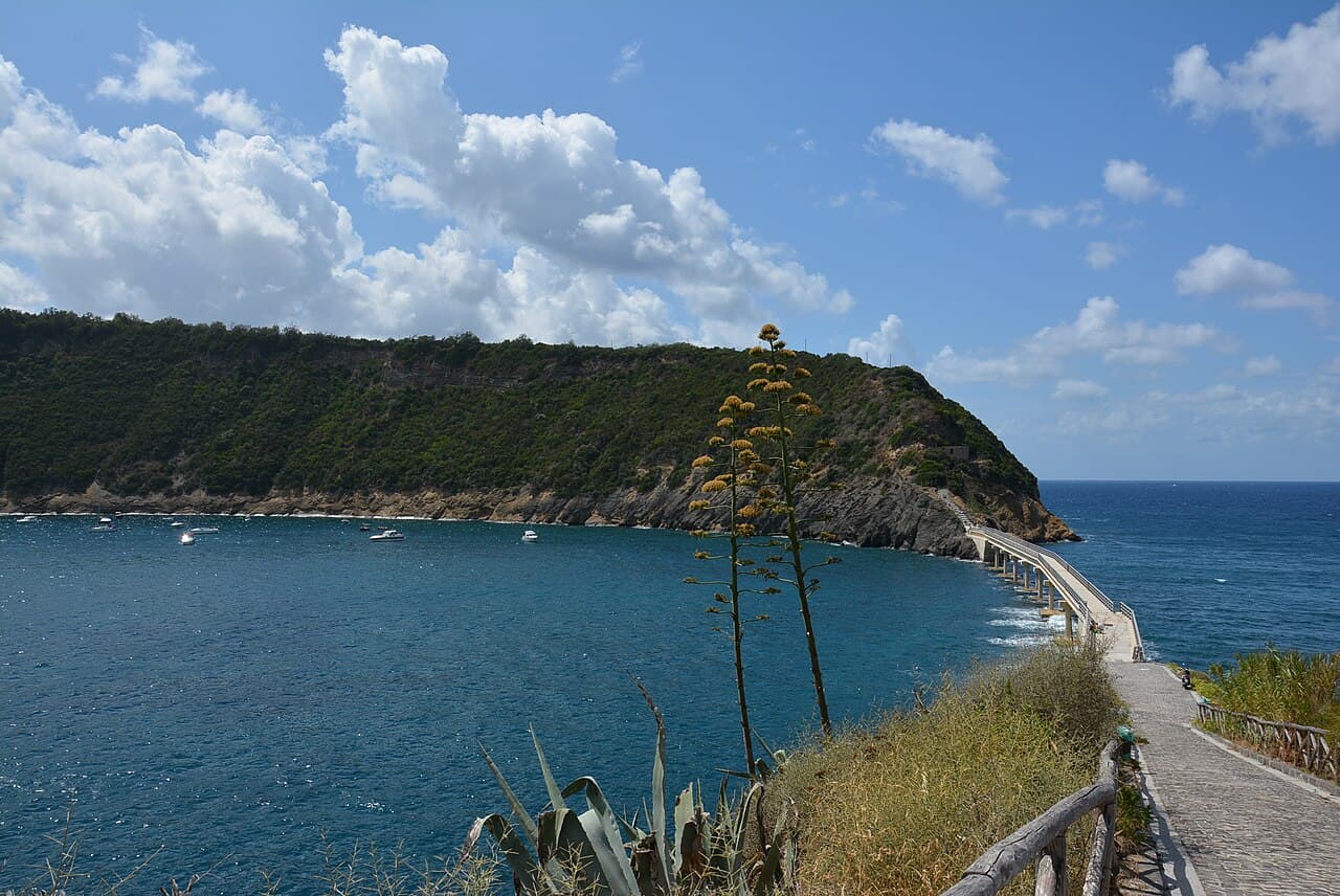 L’isola di Vivara vista dalla costa di Procida
